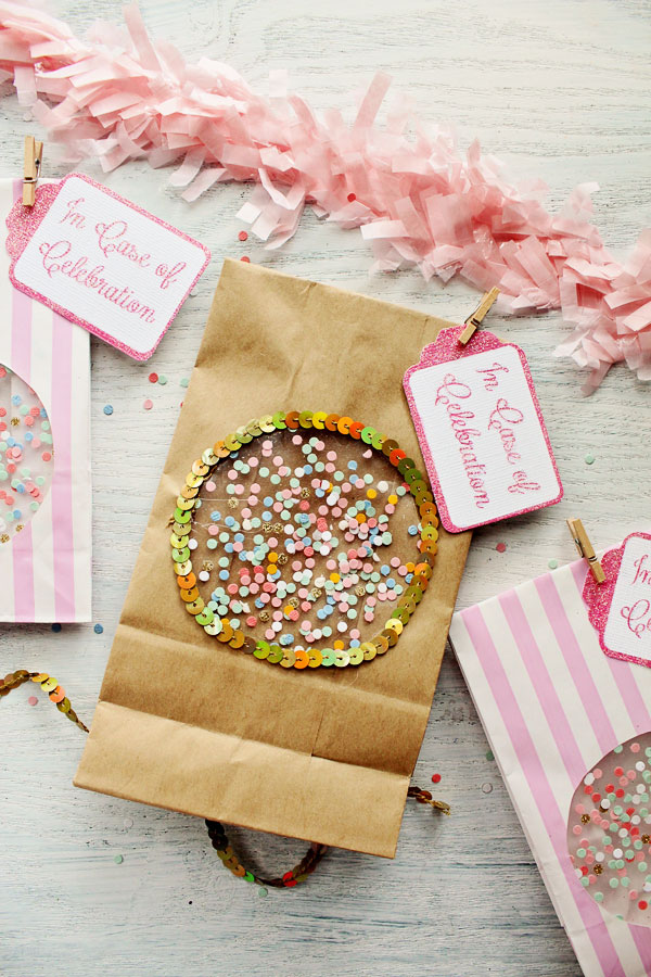Icing Designs DIY Confetti Window Treat Bags