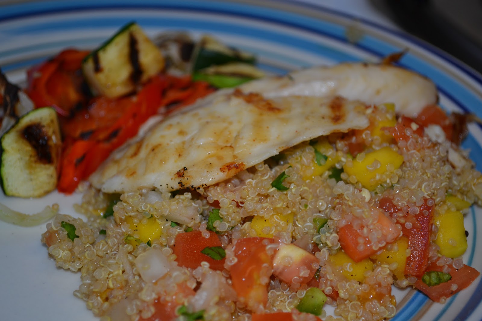 Gourmet, My Way My new blog! And Grilled Tilapia with Fiesta Quinoa