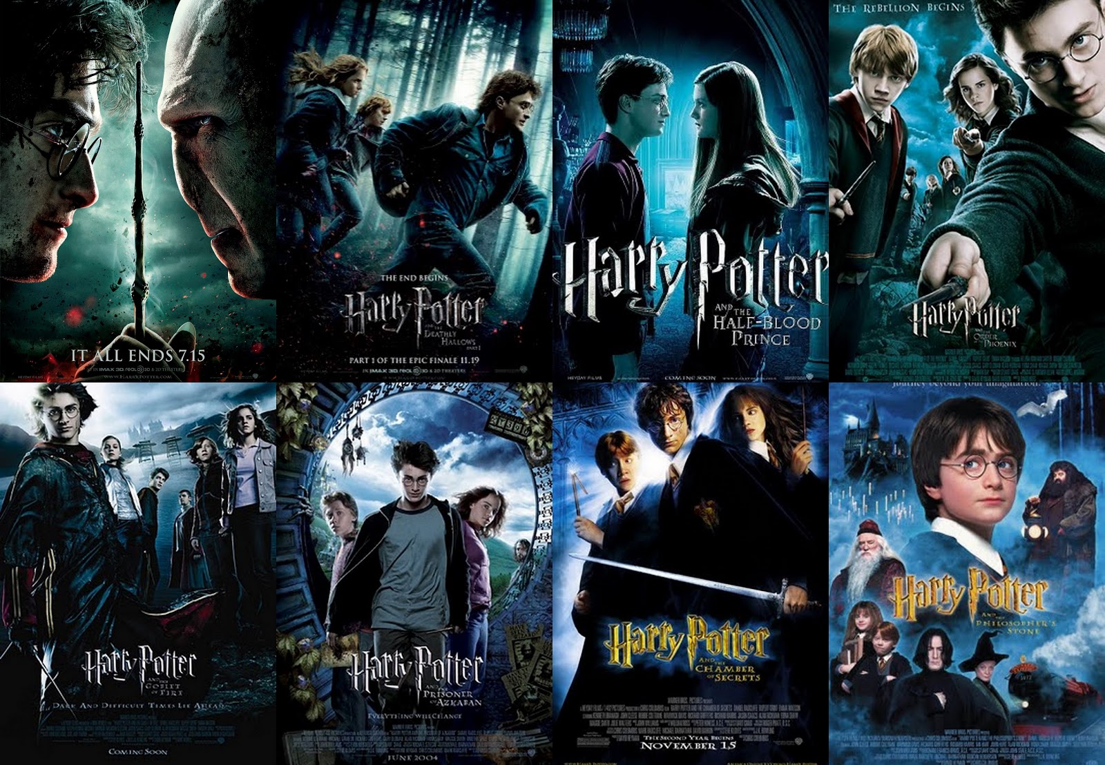 Crumble is Trouble...: Harry Potter's Movies List
