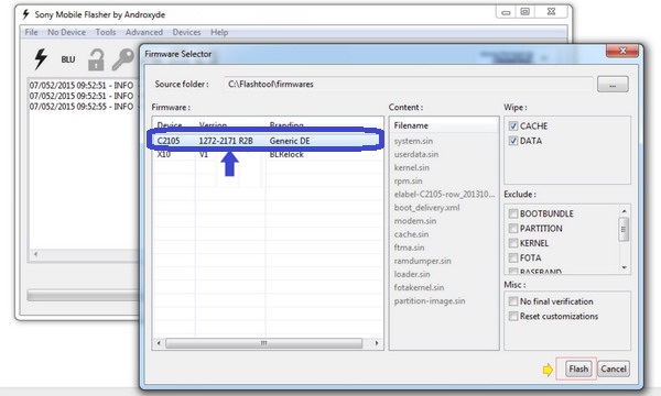 Cara Flashing Pada Sony Xperia L C2104 dan C2105 Dengan PC via Flashtool Cara Flashing Pada Sony Xperia L C2104 dan C2105 Dengan PC via Flashtool