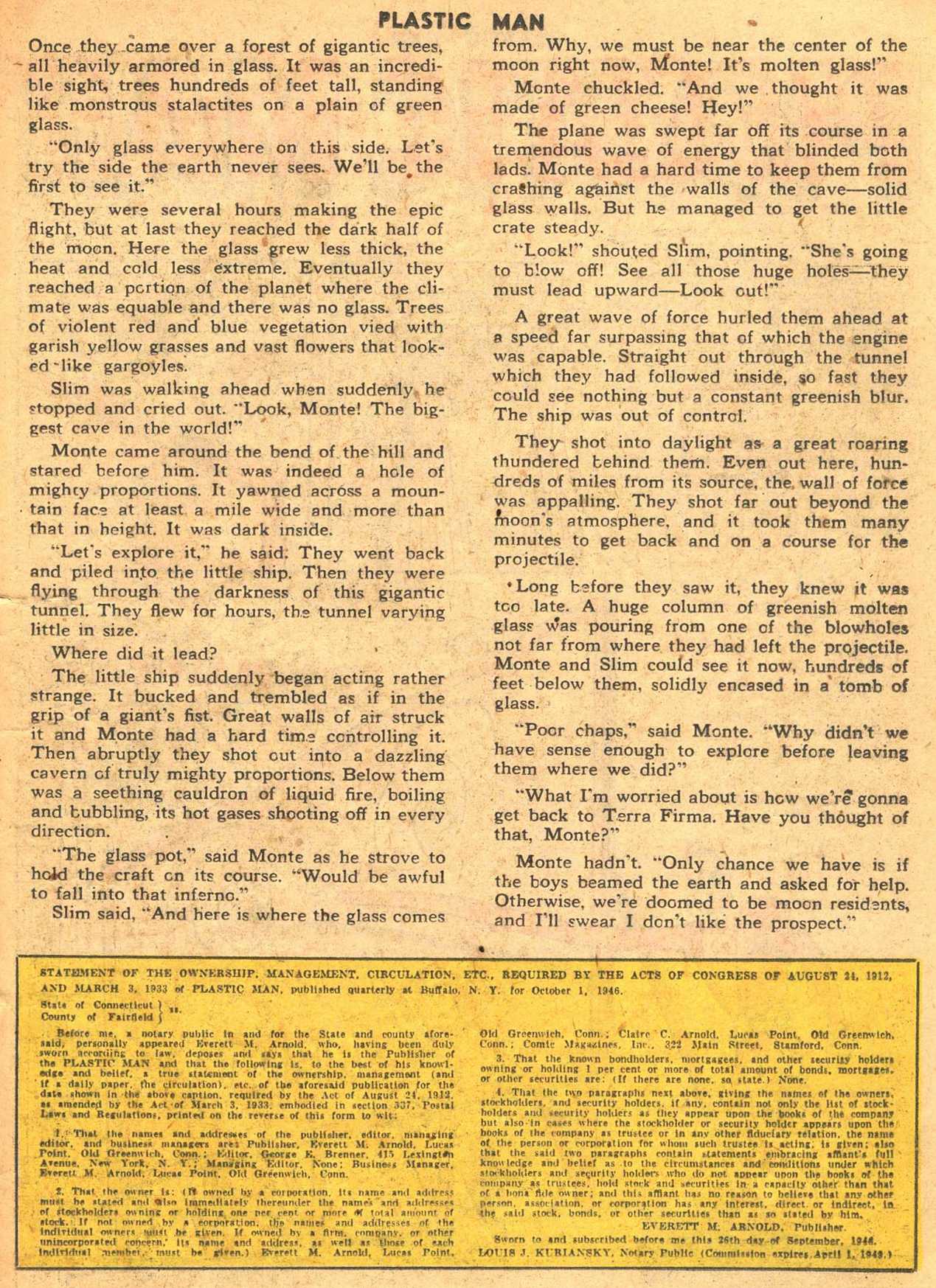 Read online Plastic Man (1943) comic -  Issue #7 - 35