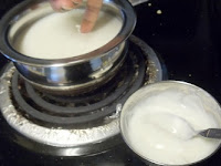 to make curd at home heat milk until lukewarm