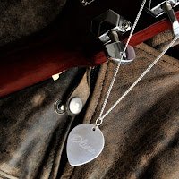  Sterling Silver Personalized Guitar Pick Necklace