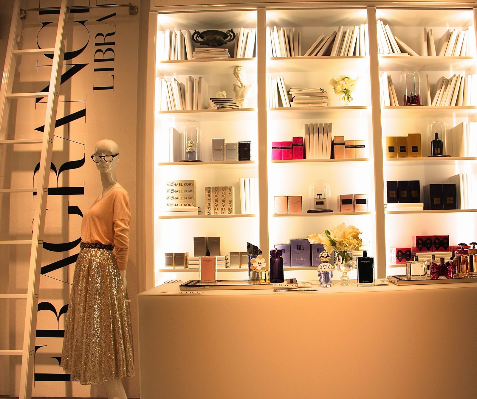 fashionably petite Saks Fifth Avenue Fragrance Library Launch