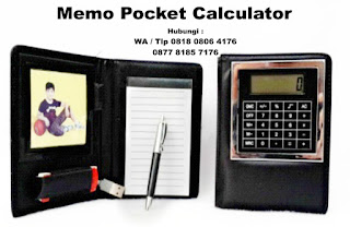 Souvenir Promosi Memo Pocket Calculator