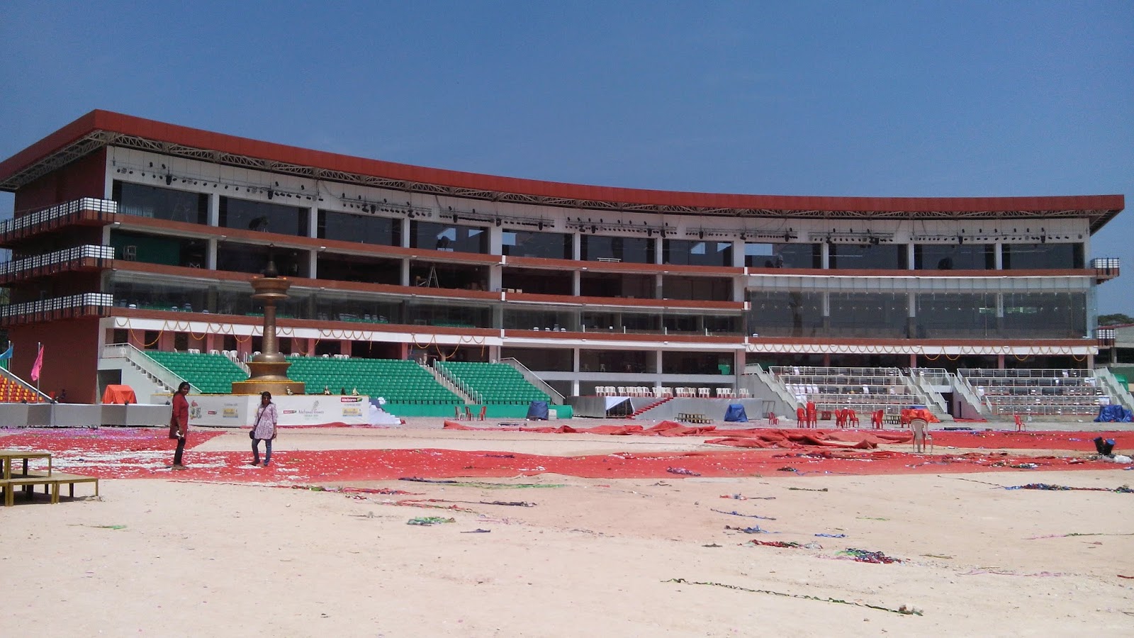 SEKOS ARCHITECTS FACADE DESIGN FOR GREENFIELD STADIUM, KARYAVATTOM