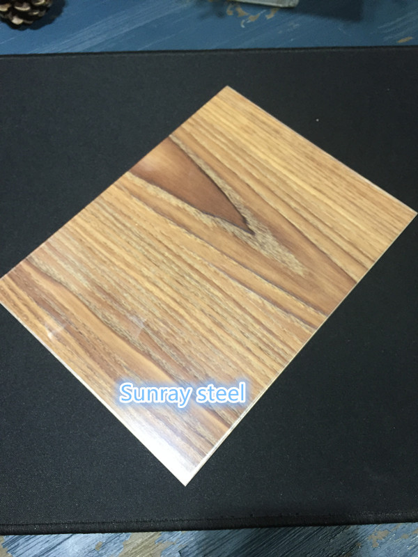 sunraysteel Lamination finish stainless steel sheet with wooden pattern