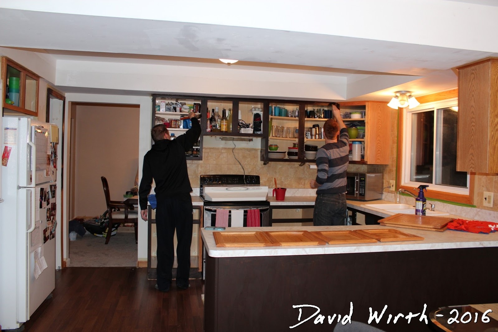 Staining All The Cabinet Trim Pieces Cabinet Trim Pieces