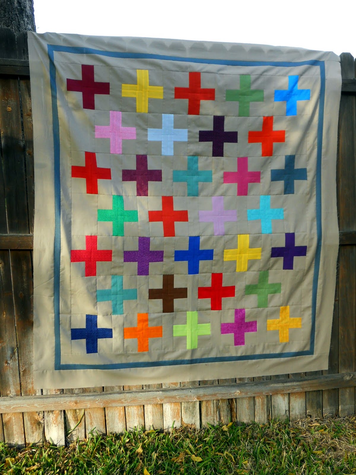 ellyn's place Cross Quilt Top Completed
