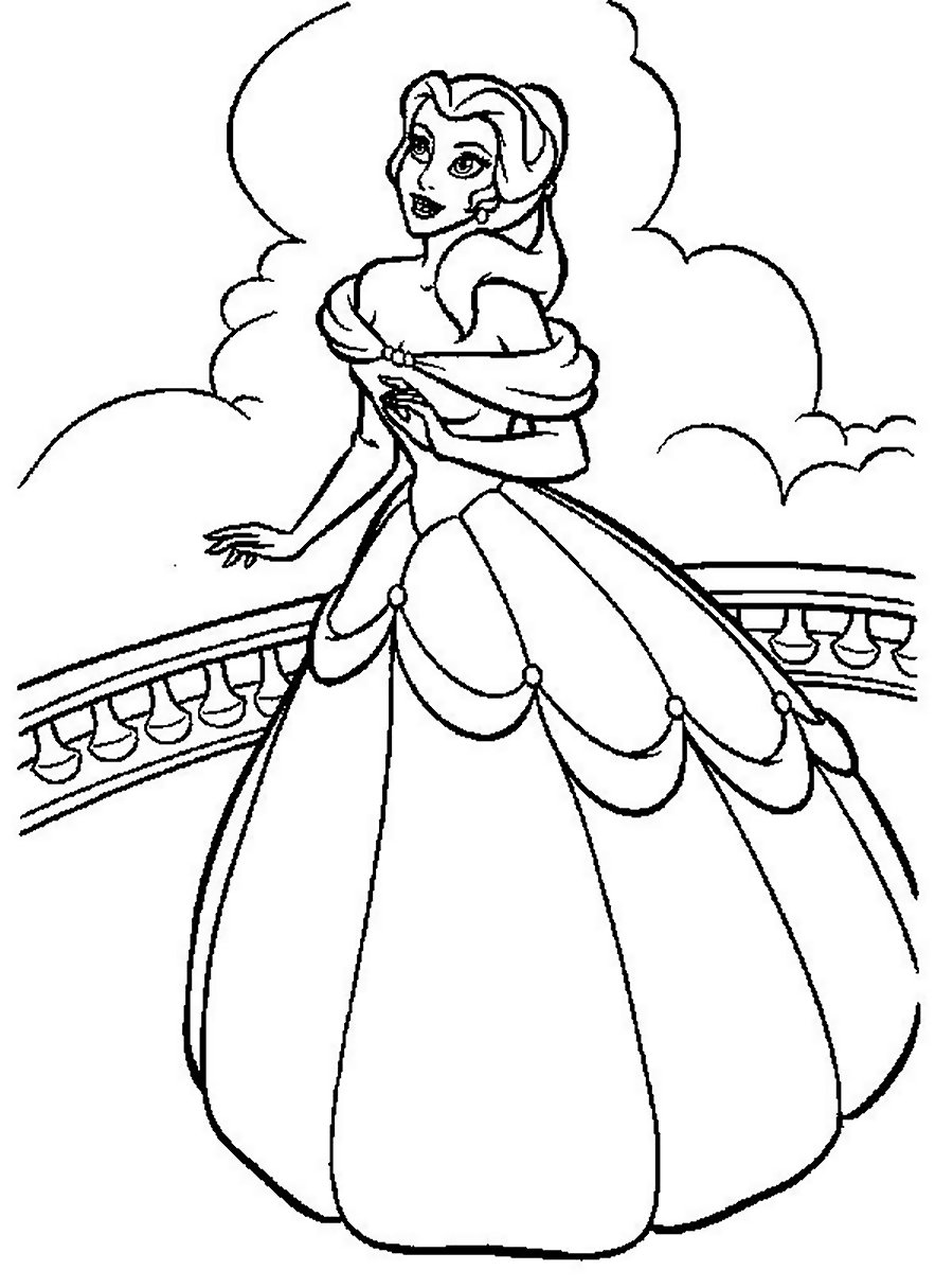 Dibujos Para Colorear De Princesas De Disney Manualidades Papel De