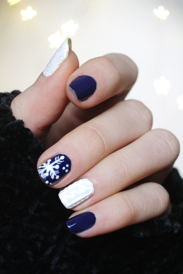 Susses Winter Nageldesign Fur Kurze Nagel