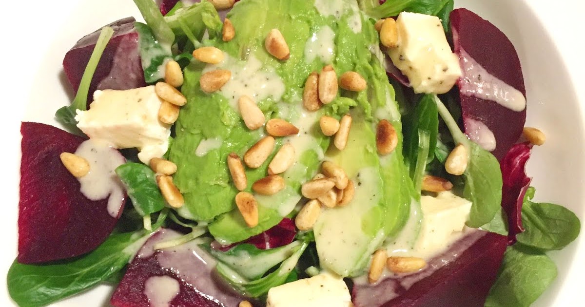 CUISINER BIEN : Salat mit roter Beete, Feta und Avocado
