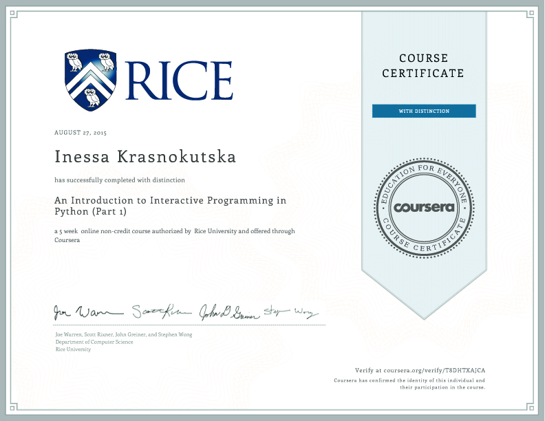 Inessa Krasnokutska Certificates Coursera Certificate RICE University inessa-krasnokutska-certificates-coursera-certificate-rice-university