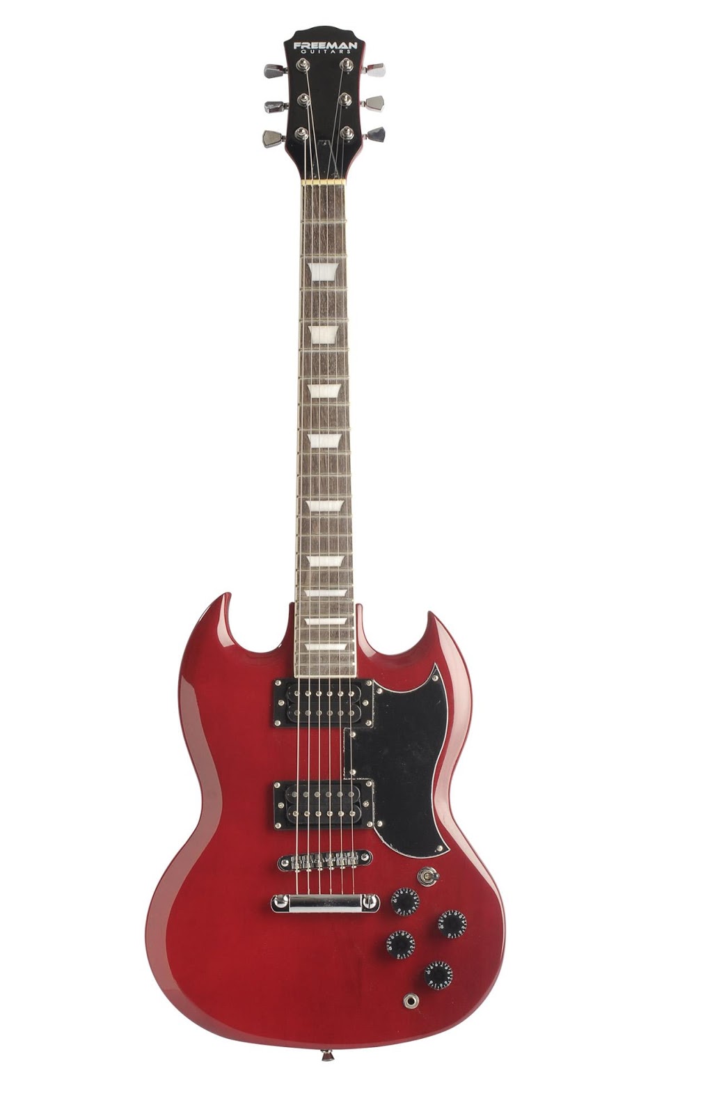 FRE50 GUITARRA ELECTRICA SG COLOR WR FREEMAN | AUDIOMUSIX - AUDIOPRO E  INSTRUMENTOS MUSICALES