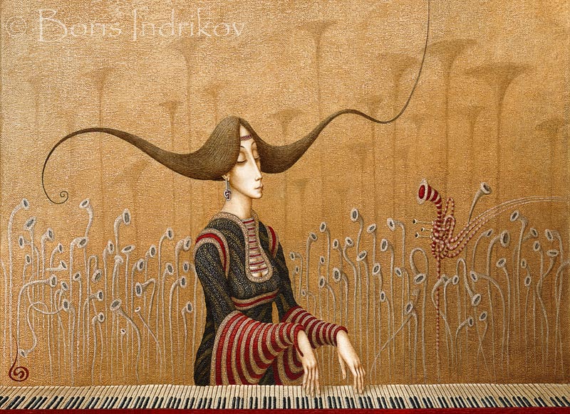 Boris Indrikov [Борис Индриков] - Russian  Magical Realism painter