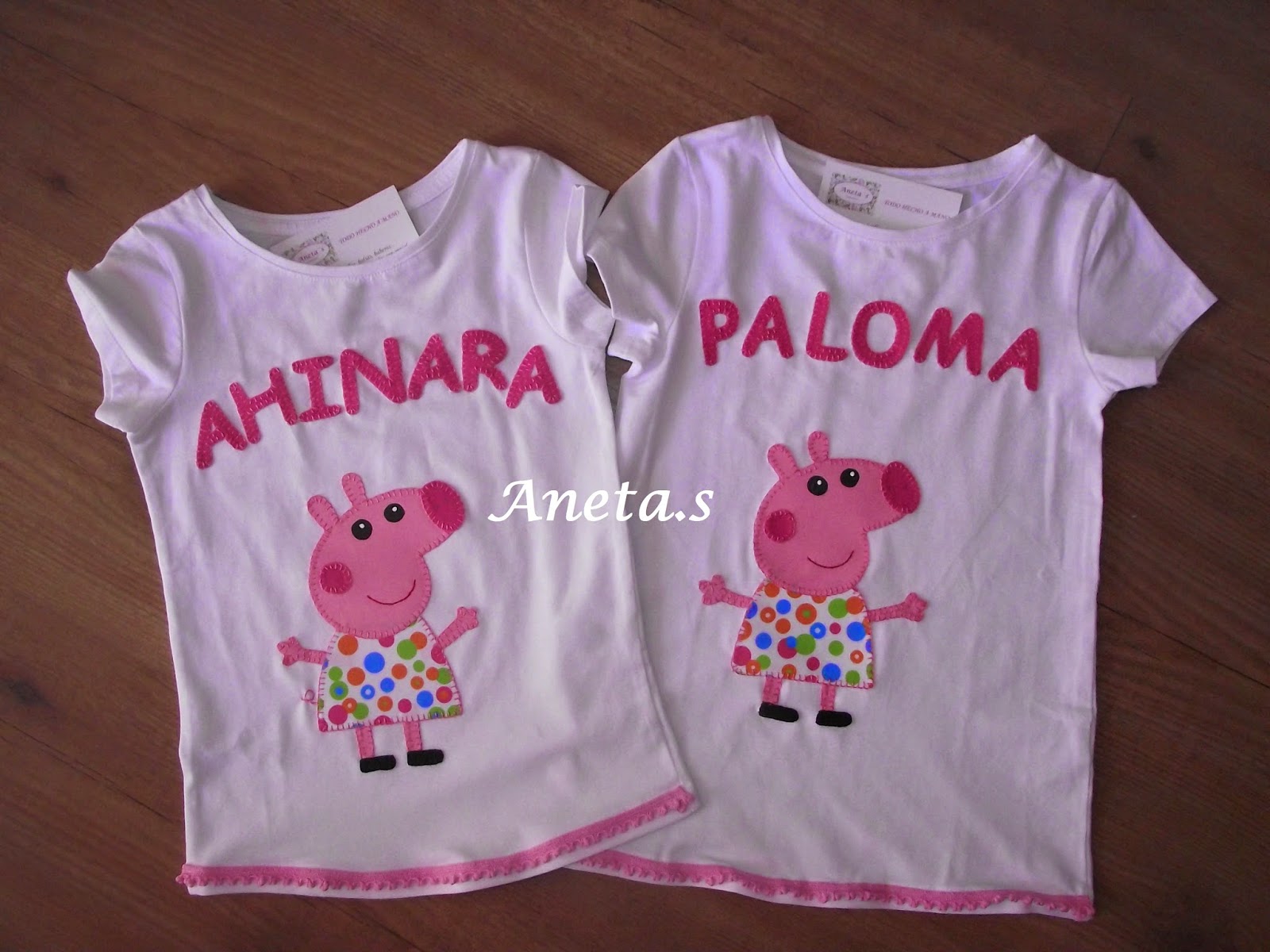 Aneta´s Camisetas: Camisetas de Peppa Pig.