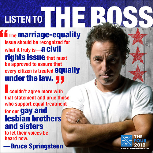 Bruce Springsteen For Marriage Equality