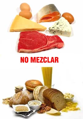 Dieta de no mezclar los alimentos