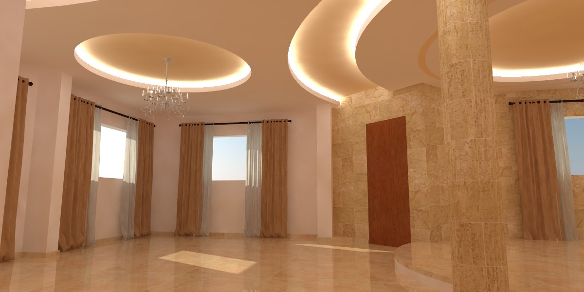 Gypsum board ceiling 3D design maps Home Decor