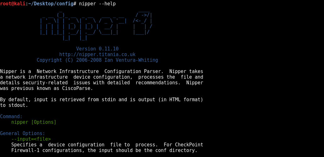 Network Device Configuration Assessment