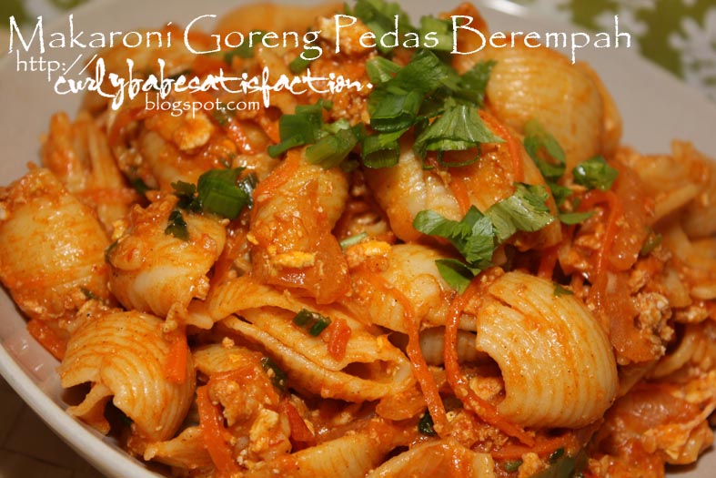Curlybabe's Satisfaction Makaroni Goreng Pedas Berempah