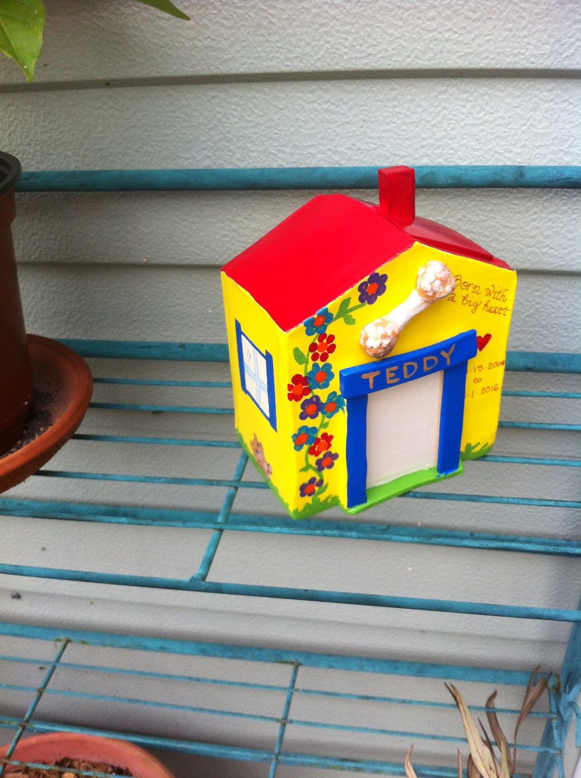 Odyssey Urns Brightly Colored Dog House Urn