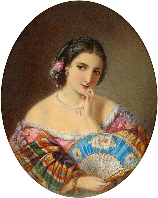 Augustus Jules Bouvier - Портрет восточной женщины