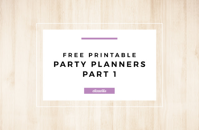 Free Printable Party & Entertaining Planners Part One by Eliza Ellis. Includes Quick Party Planner, Guest List, Gift List, Party Food, Party Catering Amounts Reference Sheet, Dinner Party Planner, Bring A Plate Planner, Entertaining Checklist, Party Activities and Games, Party Shopping List and Party To-Do List. Hope you enjoy them!