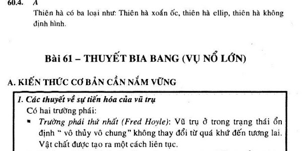 Bài 61: Thuyết Big Bang