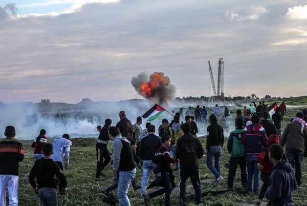 Gaza Ditinggalkan Warganya untuk Unjuk Rasa Tolak Israel