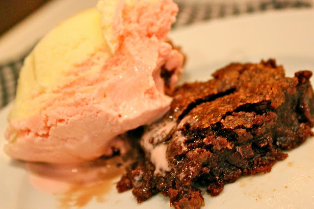 brownies and ice cream