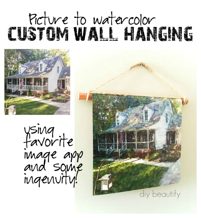 Create a Canvas Poster Wall Hanging DIY Beautify Creating Beauty at