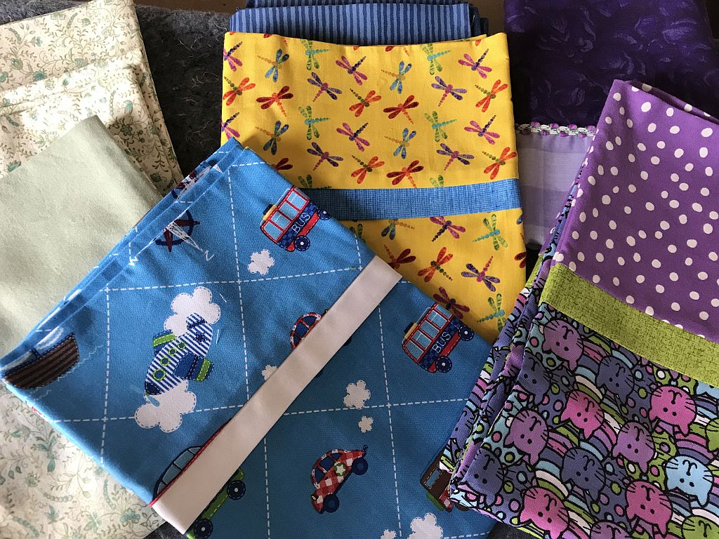 Midland Quilters Squared Guild's pillowcase project