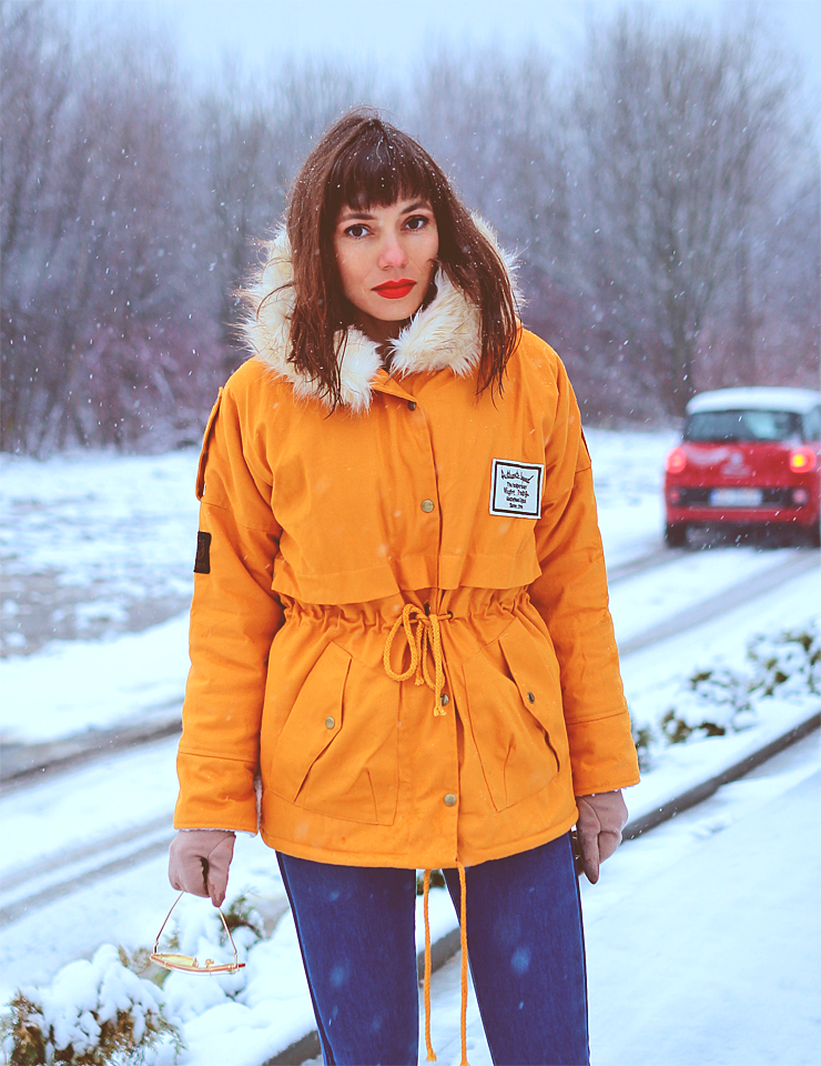 Jointy&Croissanty mustard parka jacket