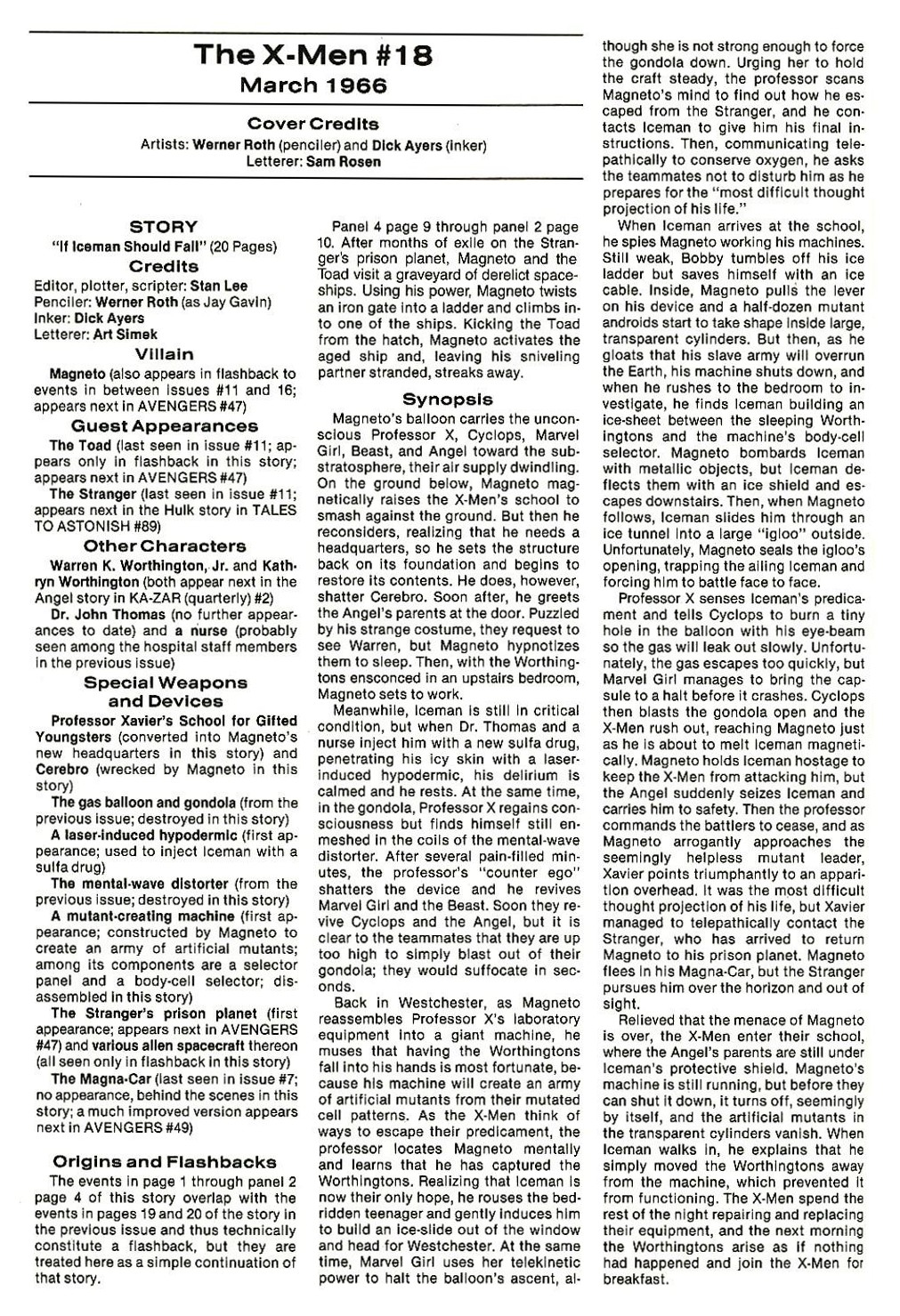 Read online The Official Marvel Index To The X-Men comic -  Issue #1 - 38