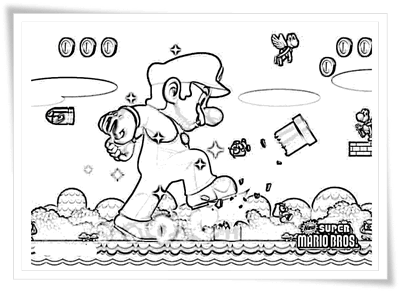 Ausmalbilder Zum Ausdrucken Ausmalbilder Super Mario
