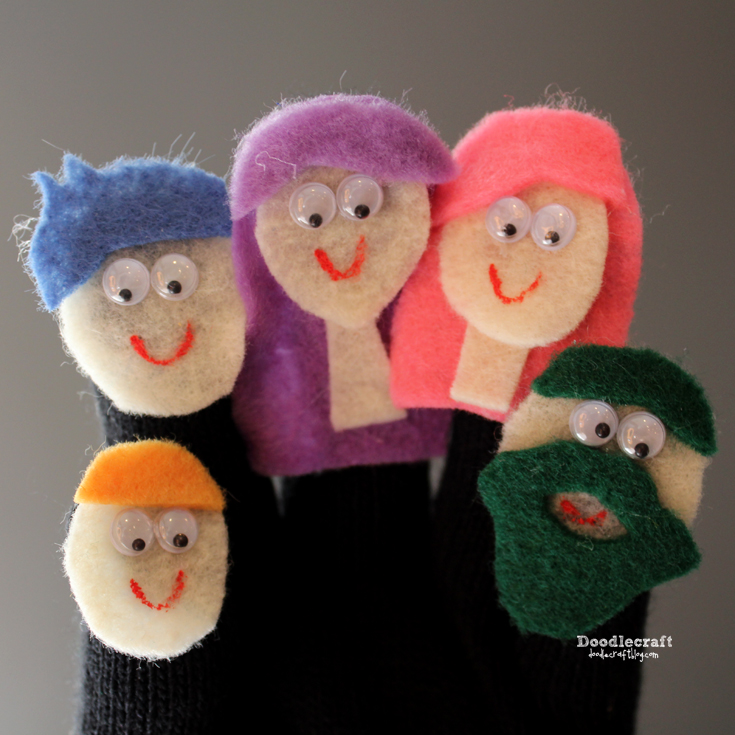 √ Easy Finger Puppet Gloves! New Handycrafts