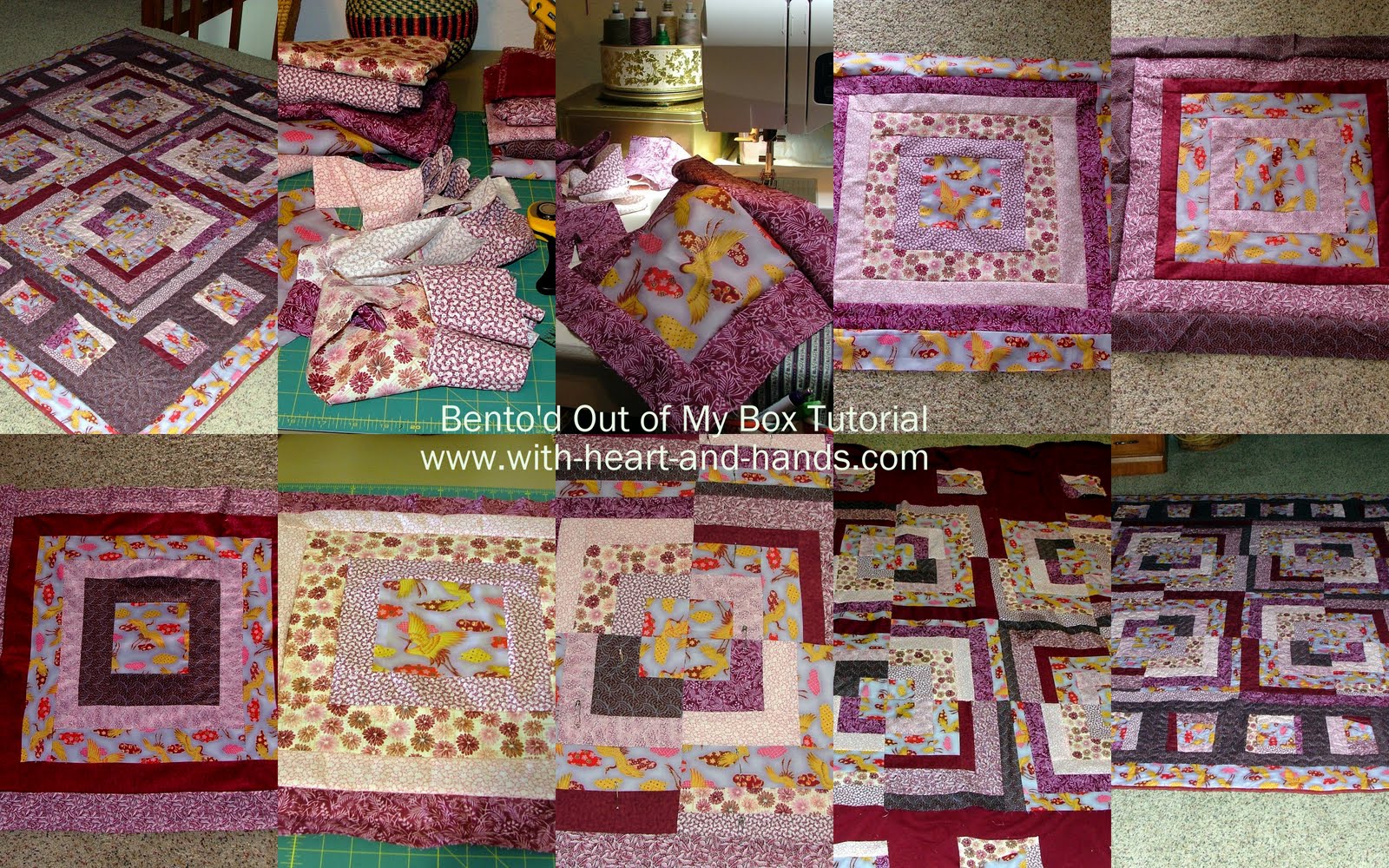 Michele Bilyeu Creates With Heart and Hands Bento Box Quilt Tutorial