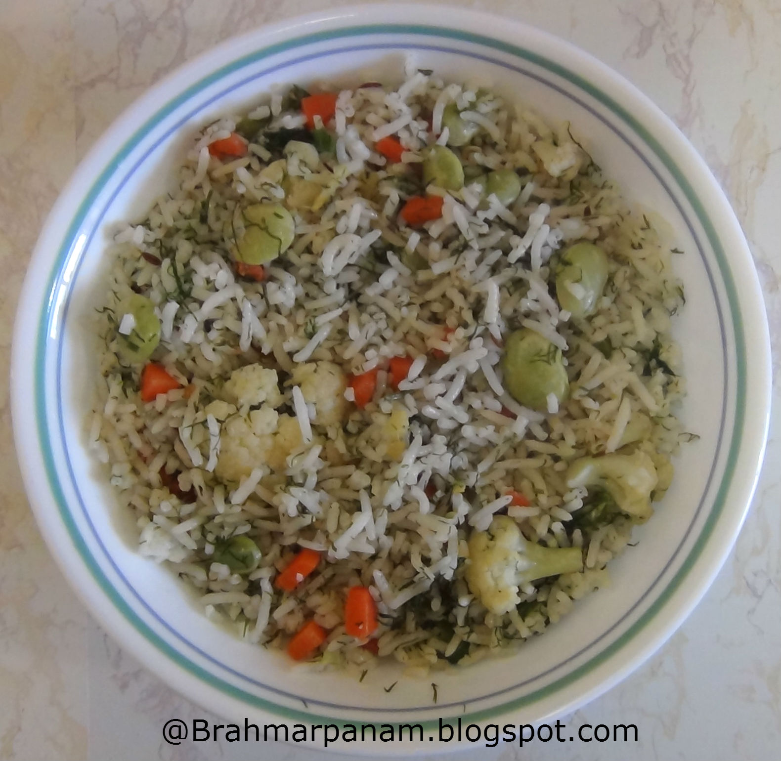 Brahmarpanam Dill Pulao