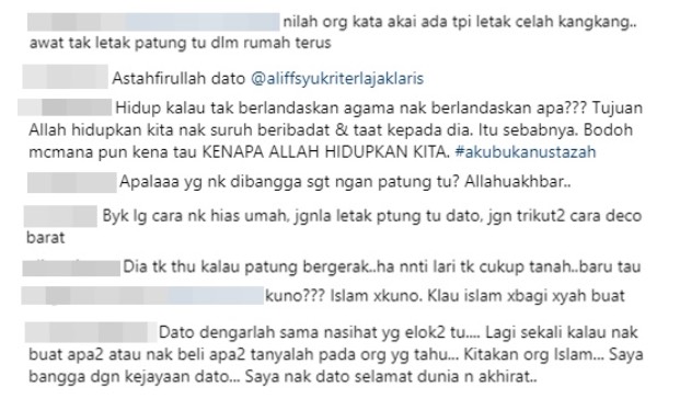 Aliff Syukri Dikecam Letak Patung Depan Rumah Aliff Syukri Dikecam Letak Patung Depan Rumah