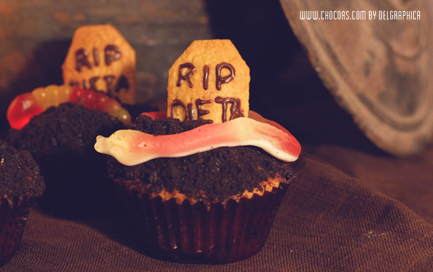 RIP dieta - cupcakes oreo - halloween