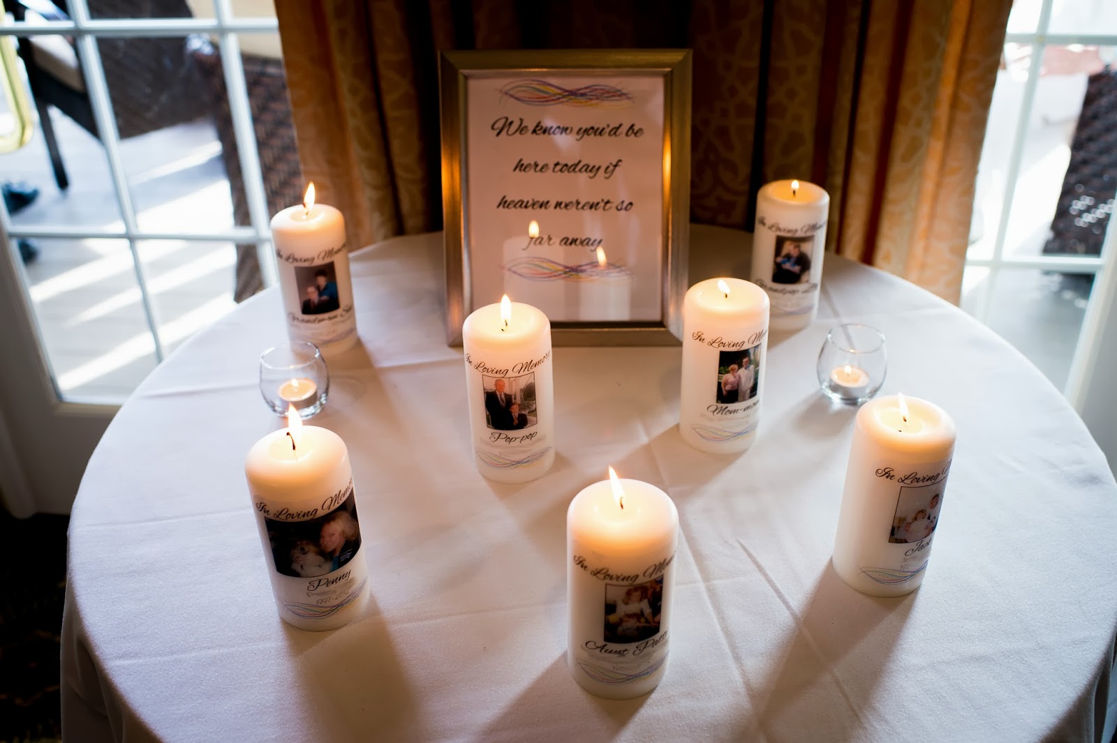 Bobbins of Basil Wedding Memorial Candles