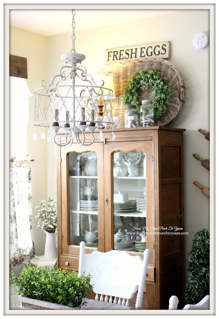 Vintage Pie Safe-Farmhouse-Kitchen-Breakfast-Nook-Farmhouse-Table-From My Front Porch To Yours