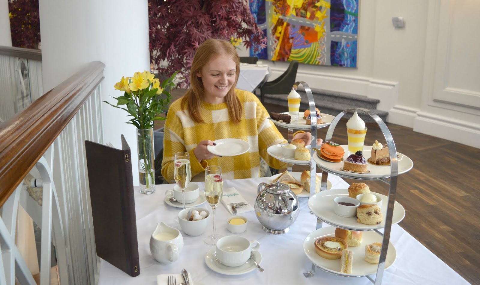 Afternoon Tea at Spanish City, Whitley Bay New Girl in Toon