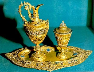 La joyería del Imperio Otomano Topkapi+Cubiertos.+Oro%252C+turquesas%252C+rub%25C3%25ADes