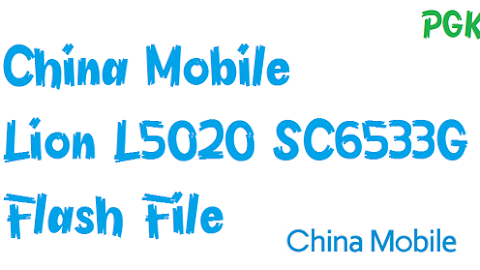 China Mobile Lion L5020 SC6533G Flash File