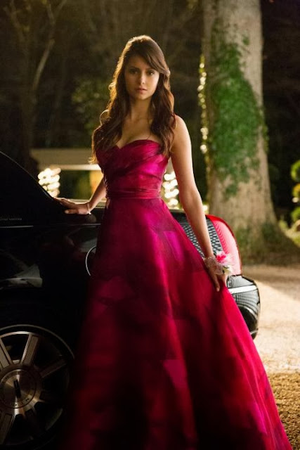 Nina Dobrev In Beautiful Red Dress - Awesome Looks