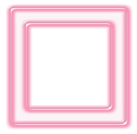 Moldura quadrada rosa - criação Blog PNG-Free