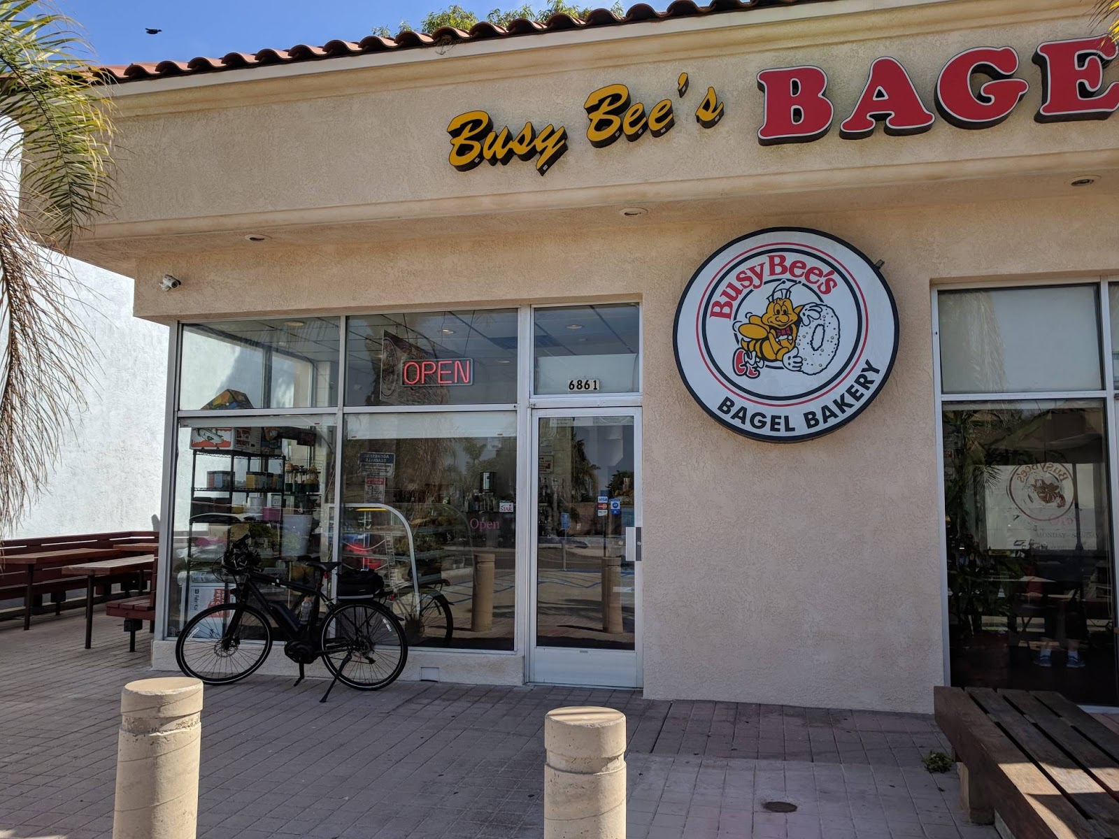 Bagel Rides Busy Bee's Bagel Bakery, La Jolla