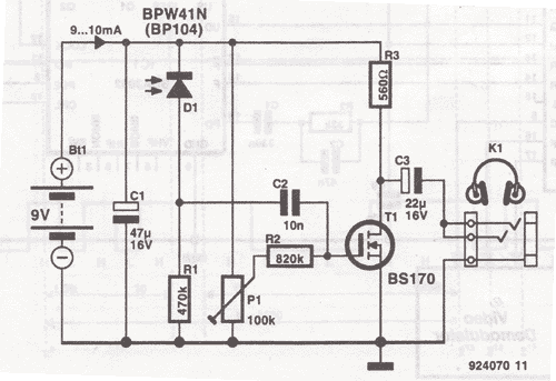 Wiring Schematic Diagram Infrared Ir Headphones Receiver